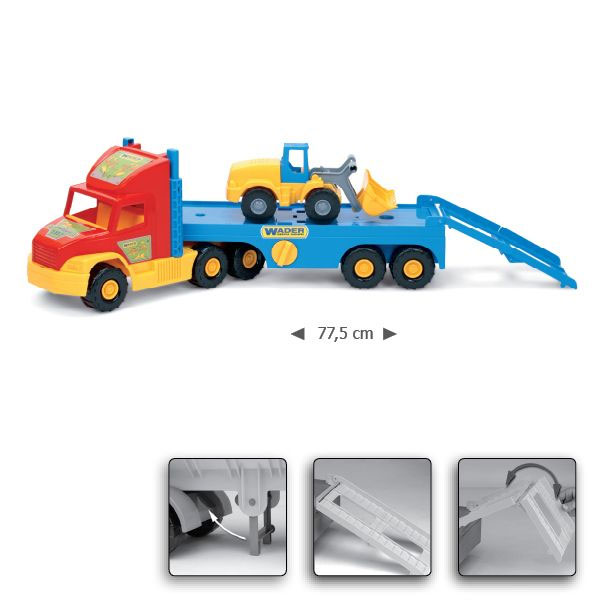 Wader Super Truck - Platform - Kamion sa bagerom 23722 - dodatni pogled