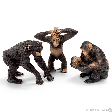 Schleich Divlje Životinje - Šimpanza, mužjak 14678 - dodatni pogled