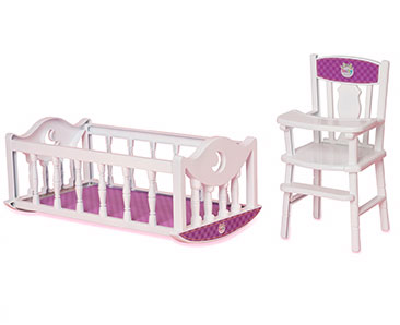 Baby Basics zvučna lutka sa kolevkom i dodacima 23625 - dodatni pogled