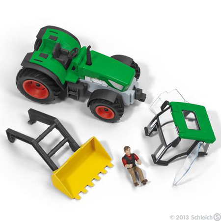 Schleich Domaće životinje -Farma - Traktor sa vozačem 42052 - dodatni pogled