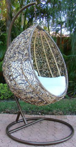 Ljuljaška od pletenog Ratana Sa Jastukom Estelle - dodatni pogled