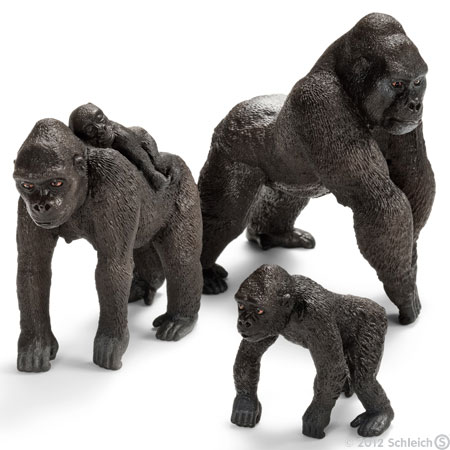 Schleich Divlje Životinje - Ženka gorile sa mladunčetom 14662 - dodatni pogled