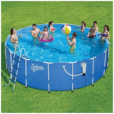 Bazen Sa Čeličnim Okvirom i Kompletnom Opremom 4.57 x 1.06 m Summer Escapes - dodatni pogled