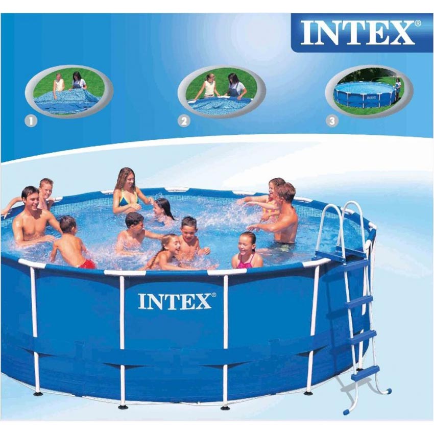 Intex 457 x 122 cm - Bazen Za Dvorište Sa Čeličnom Konstrukcijom 54946 - dodatni pogled