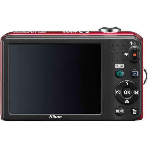 Nikon Digitalni Fotoaparat CoolPix L28 crvena - dodatni pogled