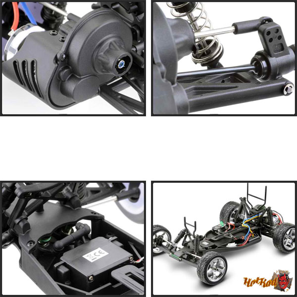 Automobil na daljinsko upravljanje 40km/h HotRod On-Road EP 2WD 1:10 RTR - dodatni pogled