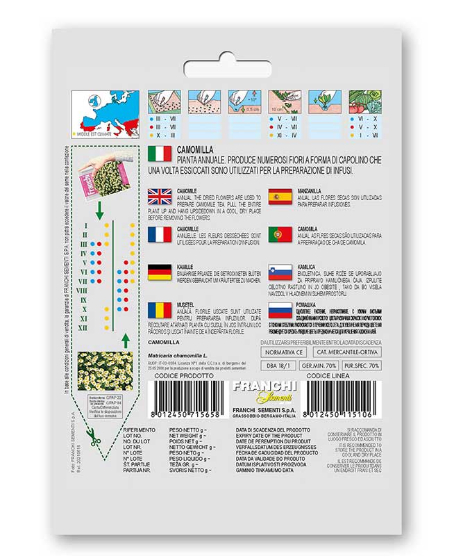 Kamilica seme 5 kesica Franchi Sementi Virimax - dodatni pogled