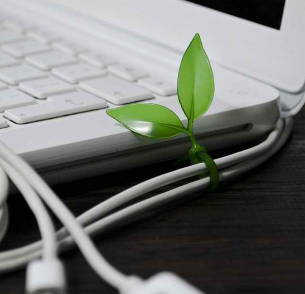 SuckUK Držači kablova u obliku listića LEAFTIE1 - dodatni pogled