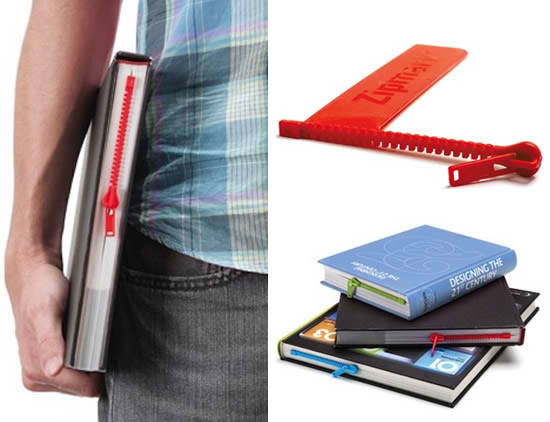 Peleg-design obeleživač stranica Zipmark crveni PE444 - dodatni pogled