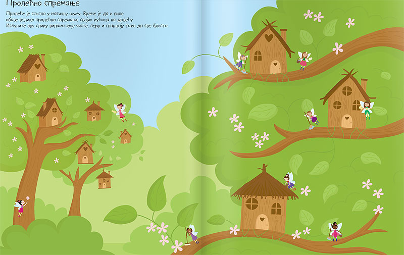 Kreativna knjiga - igračka 555 nalepnica - Vile - dodatni pogled