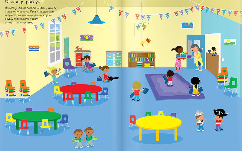 Kreativna knjiga - igračka 555 nalepnica - Putovanja - dodatni pogled