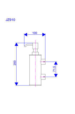 Rosan Zerro dozator za tečni sapun JZ910 - dodatni pogled