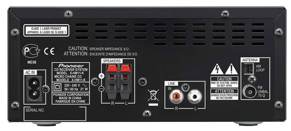 Pioneer Mikro linija X-HM11-K - dodatni pogled