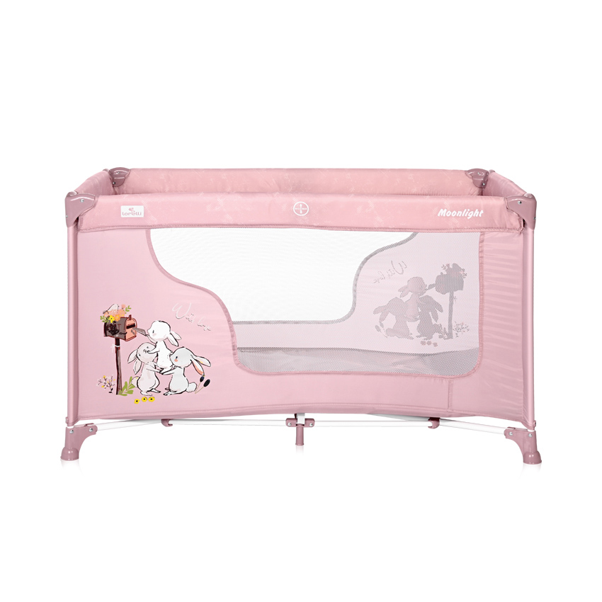 Lorelli Prenosivi krevetac za bebe Moonlight 1 nivo Beige rose rabbits 10080392153 - dodatni pogled