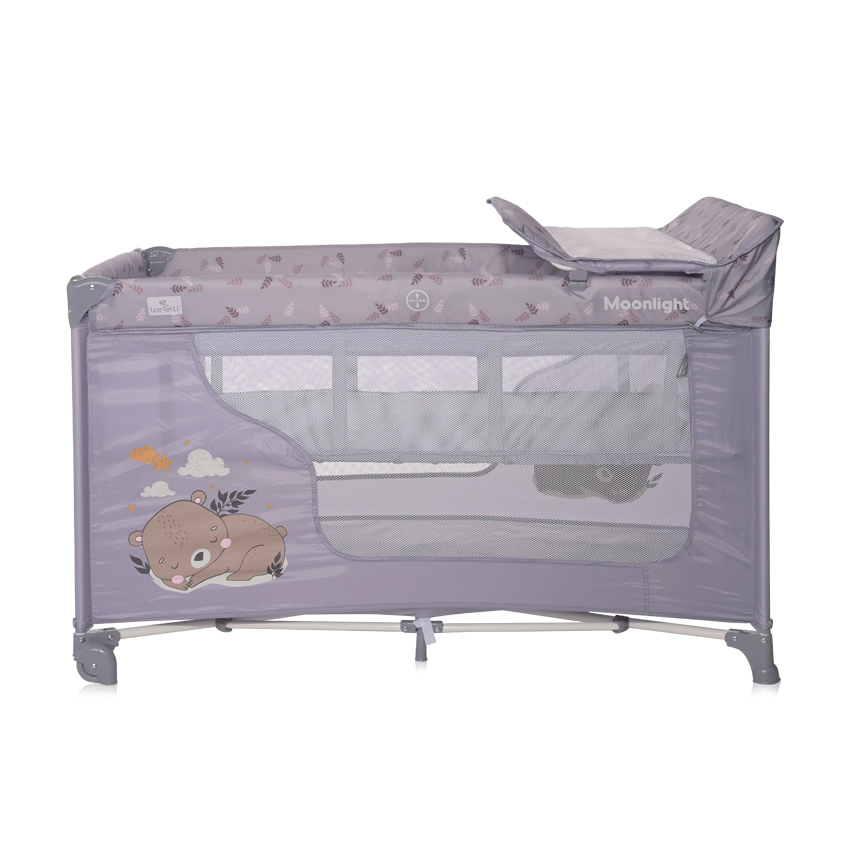 Lorelli Prenosivi krevetac za bebe Moonlight 2 nivoa Grey dream 10080412365 - dodatni pogled
