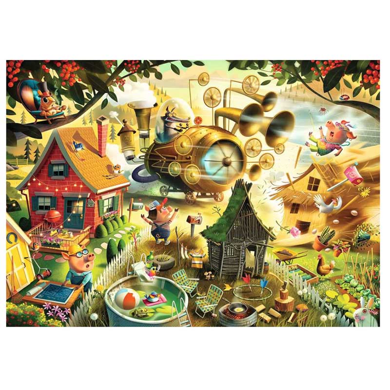 Puzzle 1000 delova Tri praseta Dean MacAdam Ravensburger 12001004 - dodatni pogled
