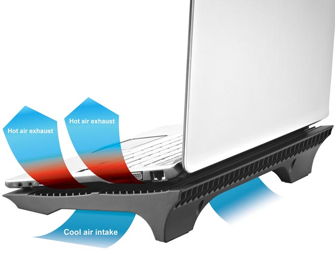 Cooler Master Postolje i Hladnjak Za Laptop Računare NotePal A100 - dodatni pogled