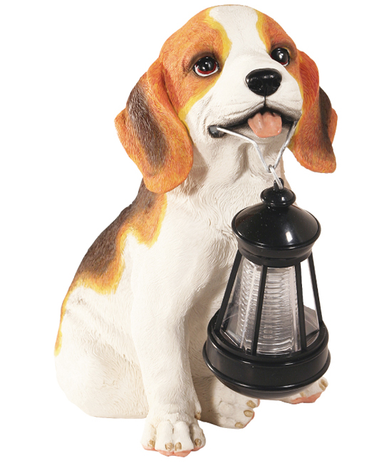 Dvorišna solarna lampa u obliku psa - dodatni pogled