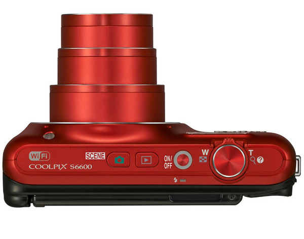 Nikon CoolPix S6600 Wi-Fi Digitalni Fotoaparat crveni 17612 - dodatni pogled
