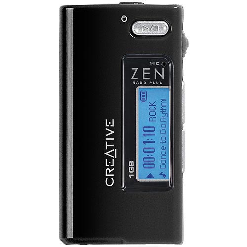 Creative Zen Nano Plus - 2 GB - Black - dodatni pogled