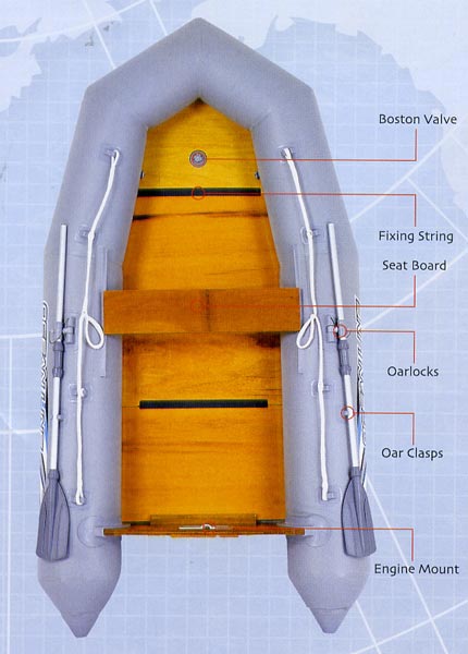 Čamac na naduvavanje sa drvenim dnom - Bestway OceanLine 65023 - dodatni pogled