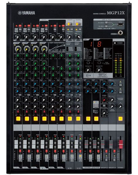 Mikseta Yamaha MGP12X - dodatni pogled