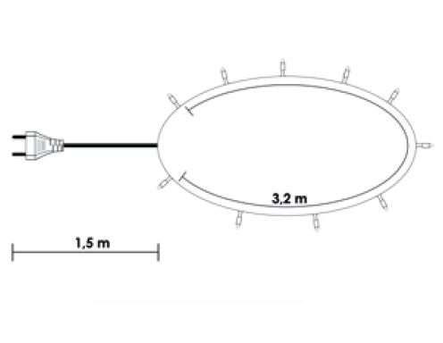 Novogodišnje sijaličice - lampice 40 LED multi KDL 045 - dodatni pogled