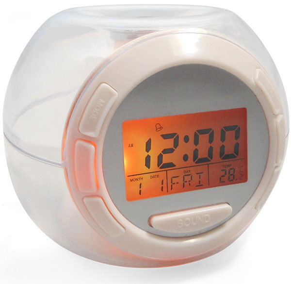 Digitalni stoni sat sa svetlosnim i zvučnim efektima - dodatni pogled