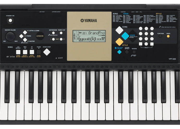 Aranžerska klavijatura Yamaha YPT-220 - dodatni pogled