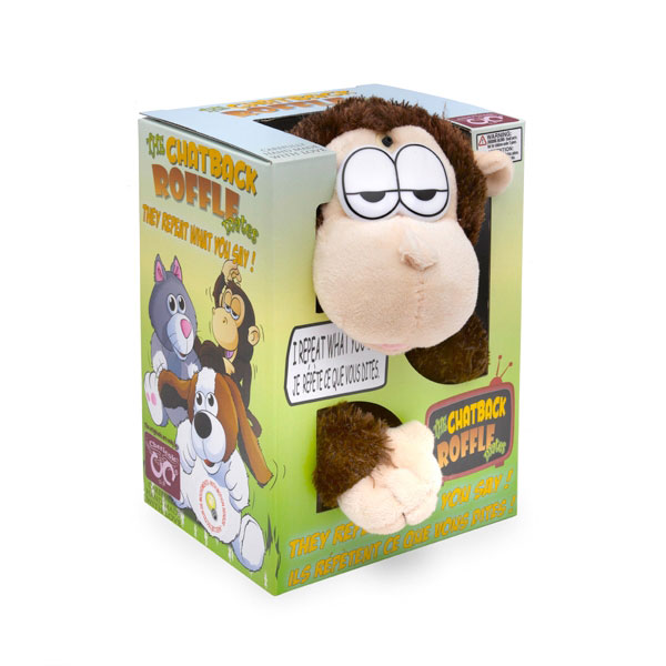 Roffle Chat back igračka - majmun koji ponavlja govor - dodatni pogled