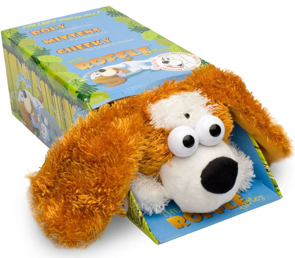 Roffle plišani pas koji se okreće i smeje - dodatni pogled