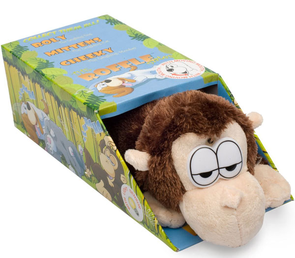 Roffle plišani majmun koji se okreće i smeje - dodatni pogled