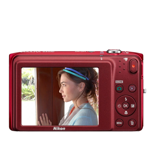 Nikon CoolPix S3400 digitalni fotoaparat crveni - dodatni pogled