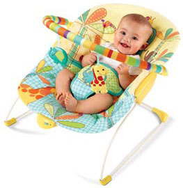 Bright Starts Ležaljka za bebe sa vibracijom Sunčani safari - dodatni pogled