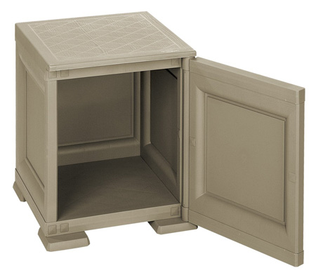 PVC Noćni Ormarić Colonnina Sa Reljefnim Vratima Sivi 8085563908 - dodatni pogled