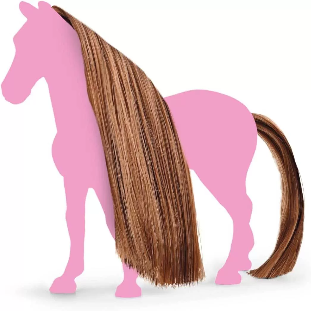Schleich® Horse Club figure - Konji za ulepšavanje - Čokoladno smeđa griva i rep za konja 42651