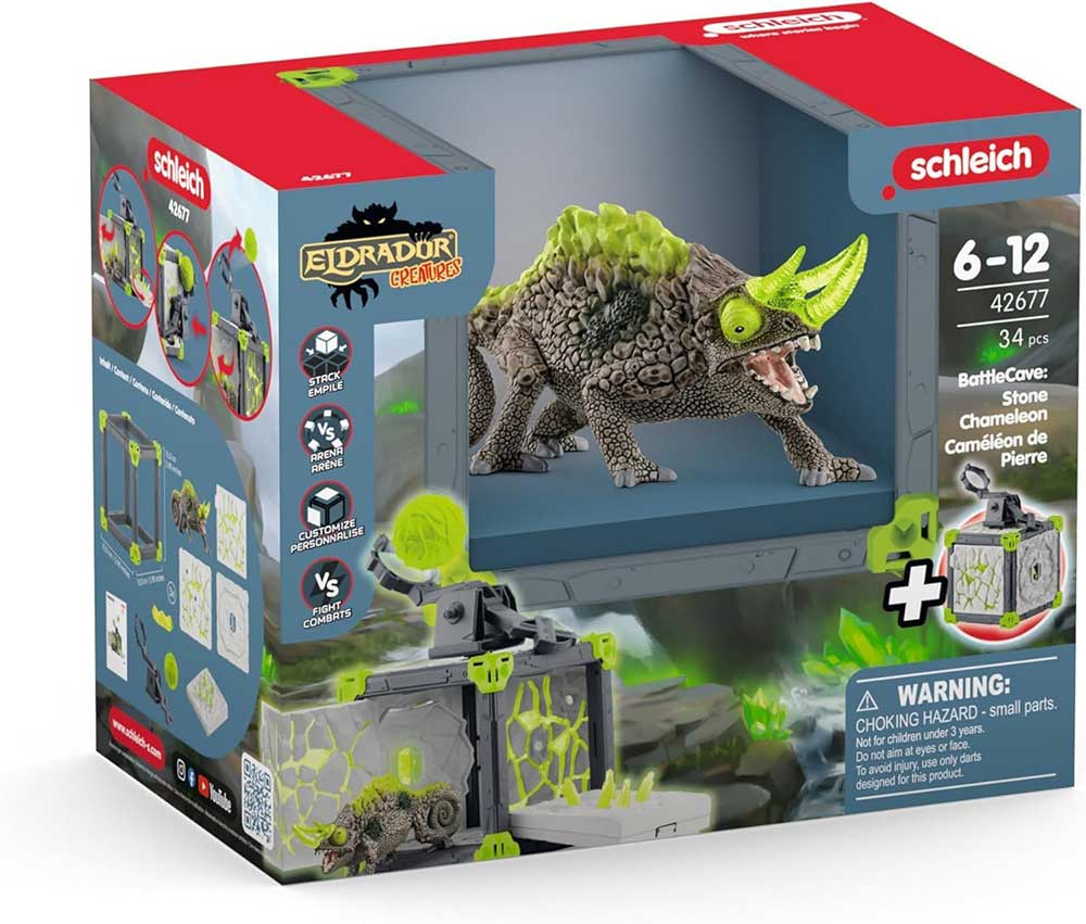 Schleich® Eldrador figurice Borbeni kavez i kameni kameleon 42677 - dodatni pogled
