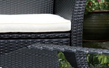 Baštenska Garnitura Barcelo - 2 Fotelje Dvosed i Sto Sa Staklom - dodatni pogled