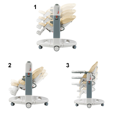 Peg Perego Stolica za hranjenje beba Tatamia Latte P3510091365 - dodatni pogled