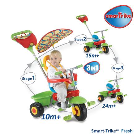 Smart Trike Dečji tricikl 3u1 Fresh BRG 1461800 - dodatni pogled