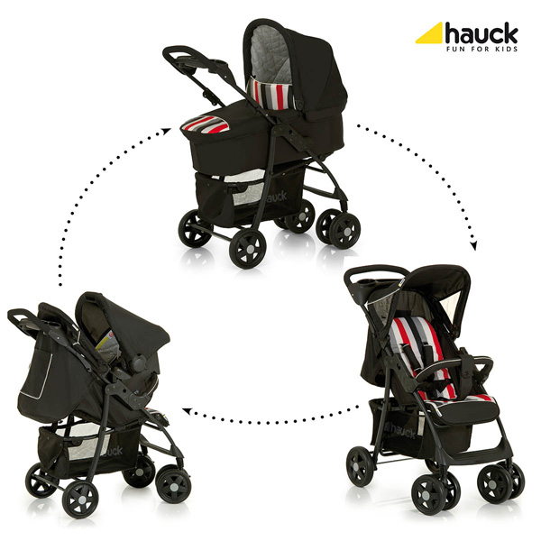 Hauck Trio Set - Kolica sa nosiljkom i autosedištem Shopper Rainbow Black 5050057 - dodatni pogled