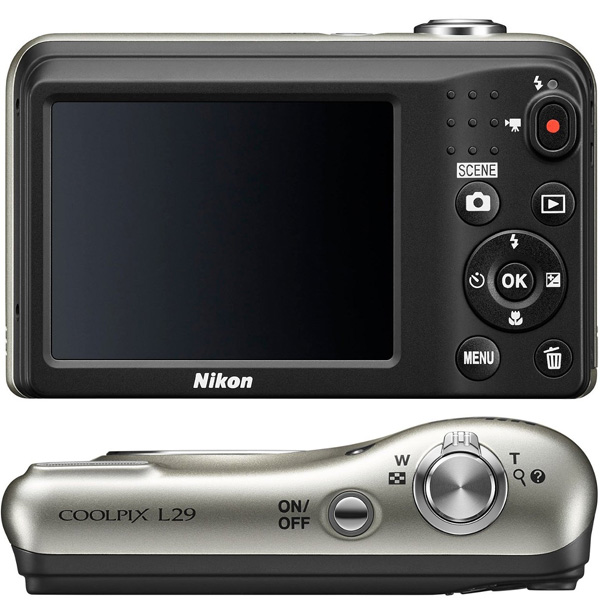 Nikon Digitalni Fotoaparat CoolPix L29 srebrna - dodatni pogled