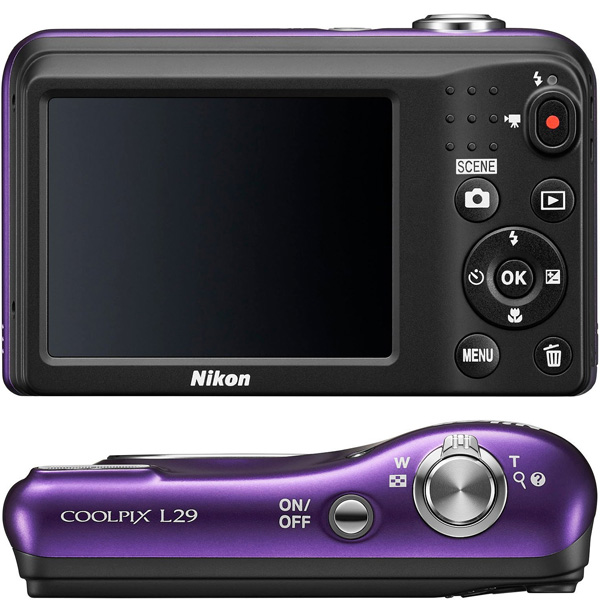 Nikon Digitalni Fotoaparat CoolPix L29 purple lineart - dodatni pogled