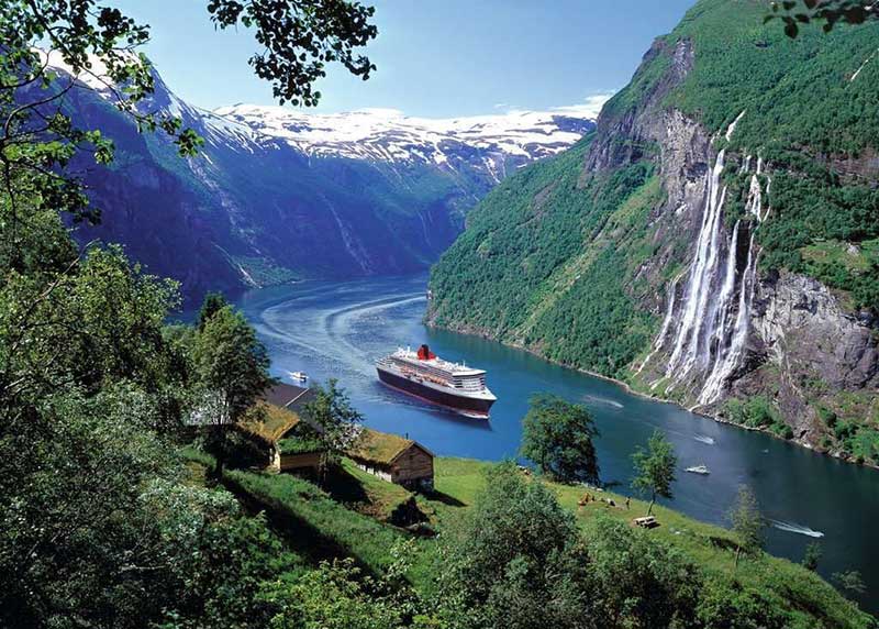 Puzzle 1000 delova Norveški fjord Ravensburger 12000475 - dodatni pogled
