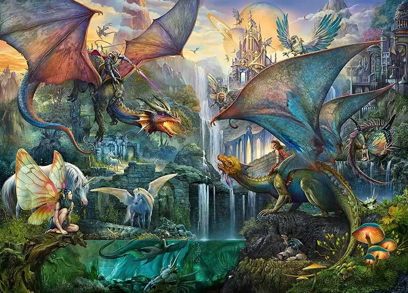 Puzzle za odrasle 9000 delova 192x138cm Zmajeva šuma Ravensburger 16721