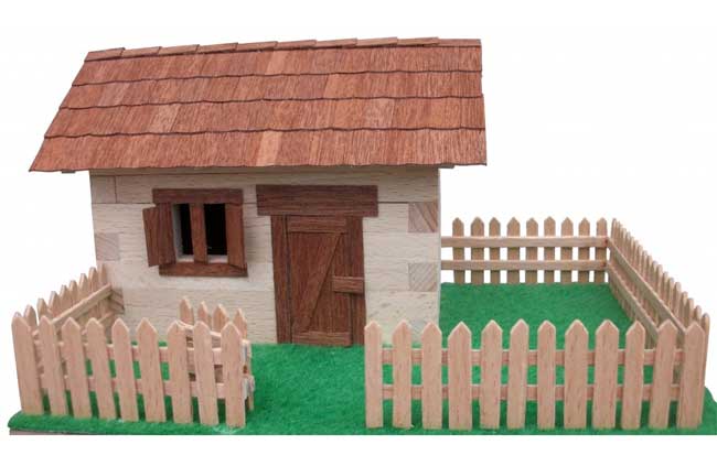 Napravi sam drvena kućica K-1 - dodatni pogled