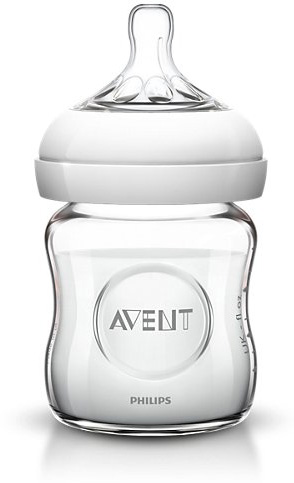 Avent Staklena flašica Natural 120ml sa cuclom za novorođenče 0m+ - dodatni pogled