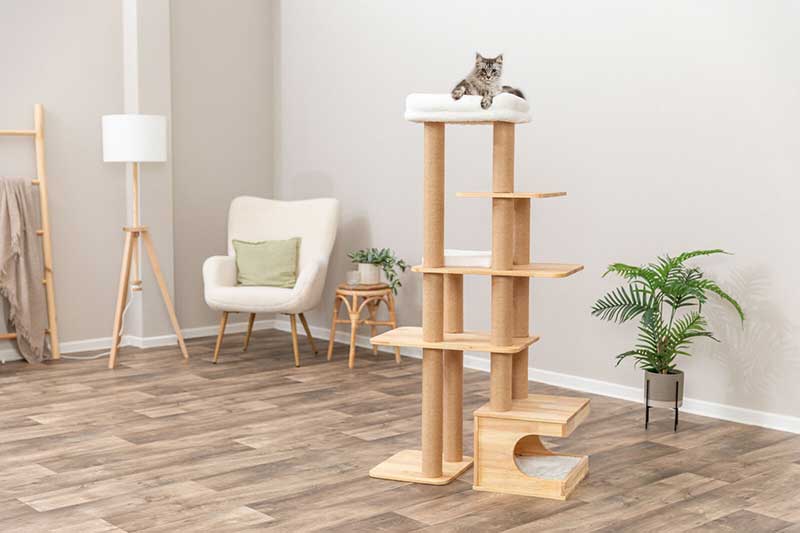 Drvena grebalica igraonica za mačke 147cm Thiago Trixie 48105 - dodatni pogled