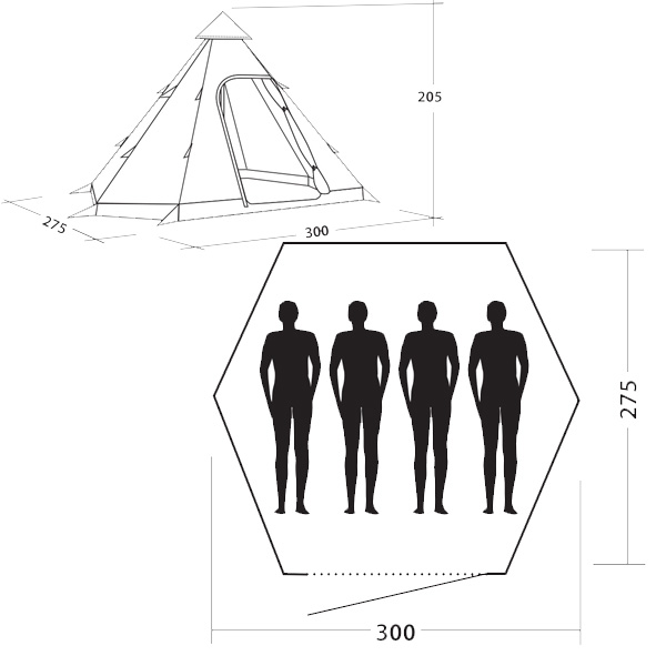 Šator Easy Camp Tipi 120091 - dodatni pogled