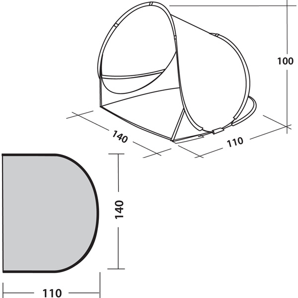 Šator Easy Camp Ocean Shelter 120094 - dodatni pogled